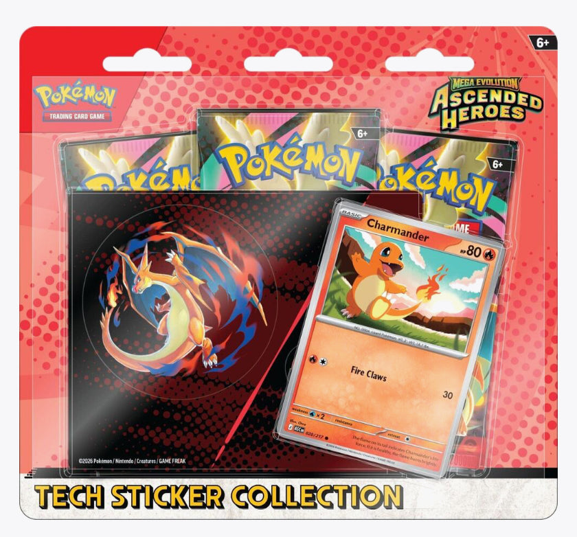Pokemon Ascended Heroes Tech Sticker Collection - Charmander