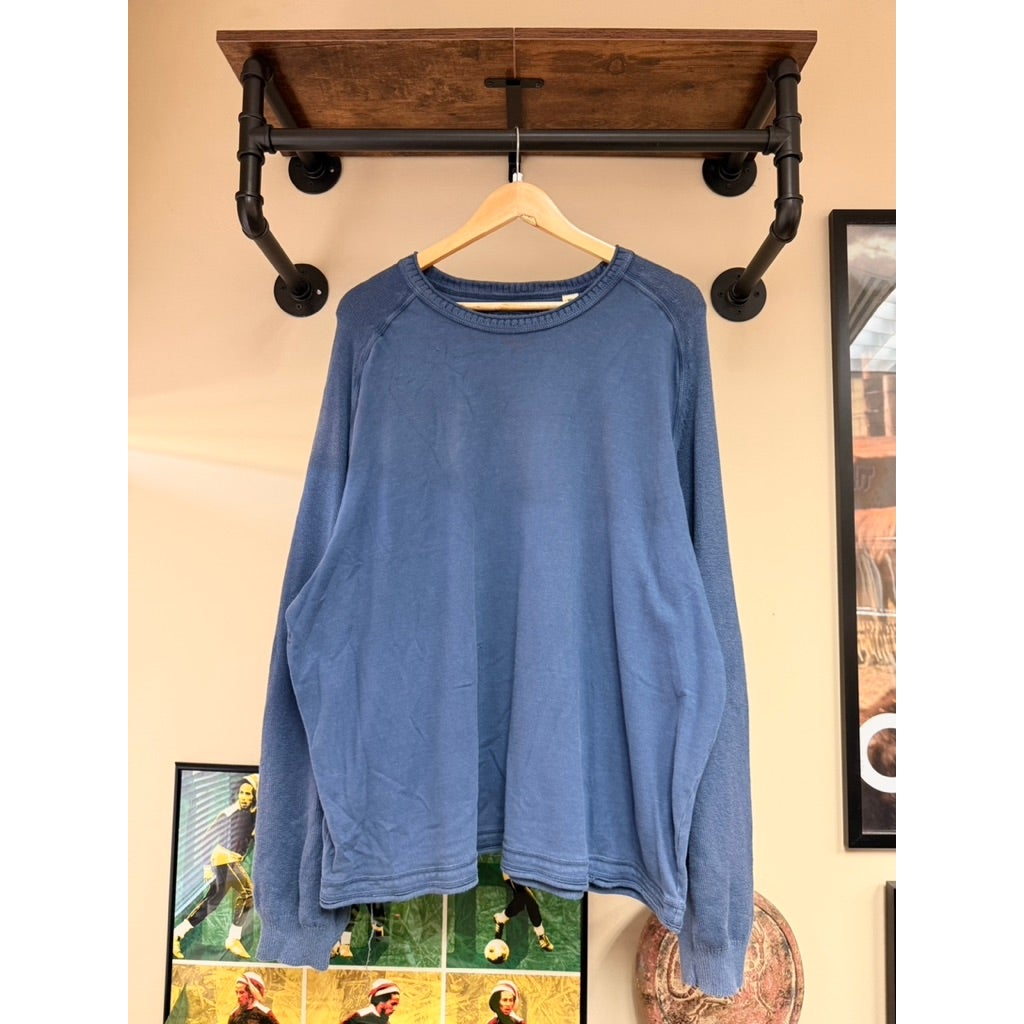 Y2K Tommy Bahama Blue Knit Long Sleeve Top