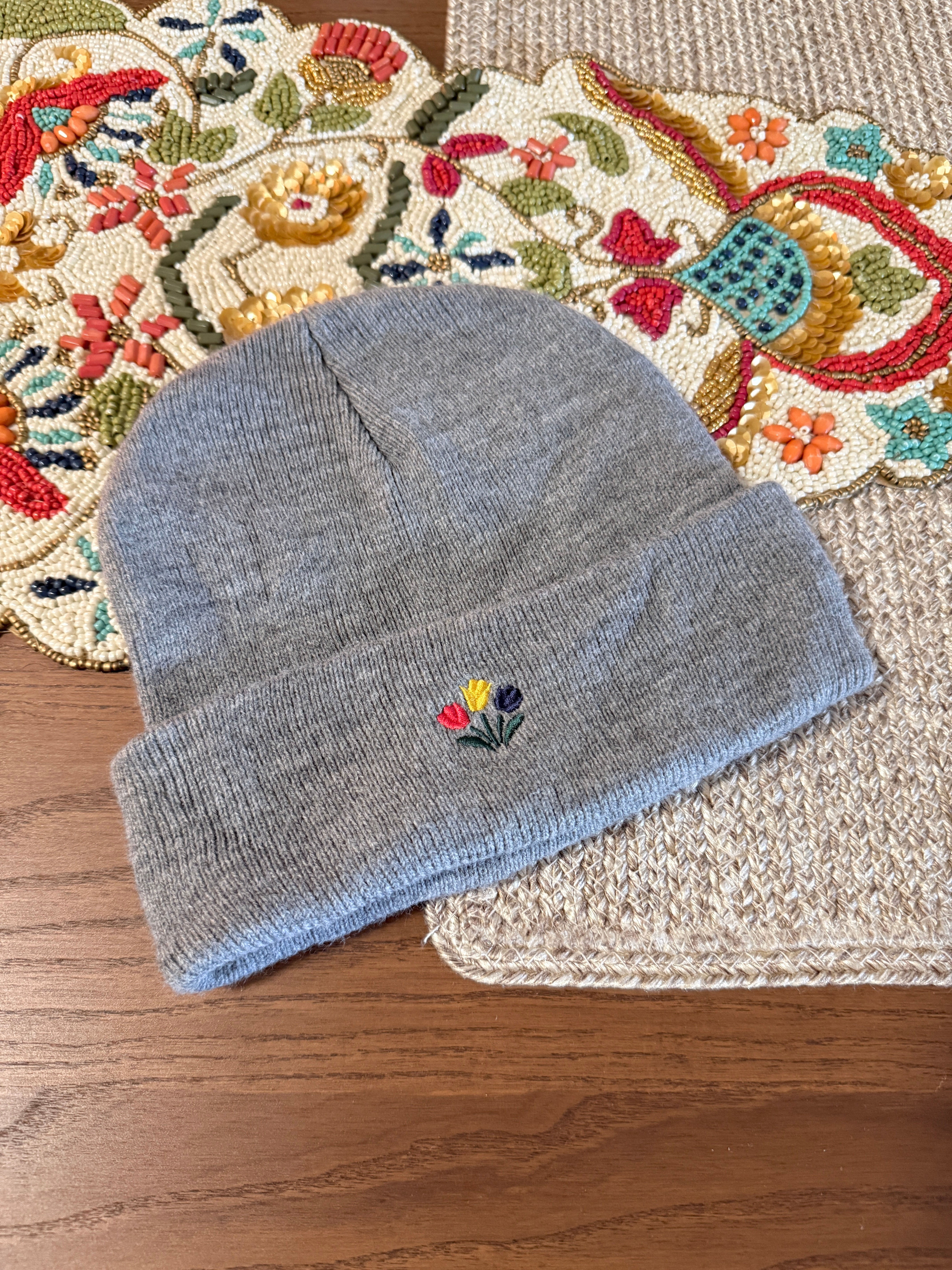 Noah NY Grey Tulip Beanie SS23 USED