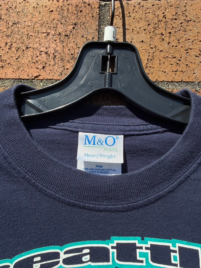 2001 Mariners AL West Champs M&O Tee Sz L