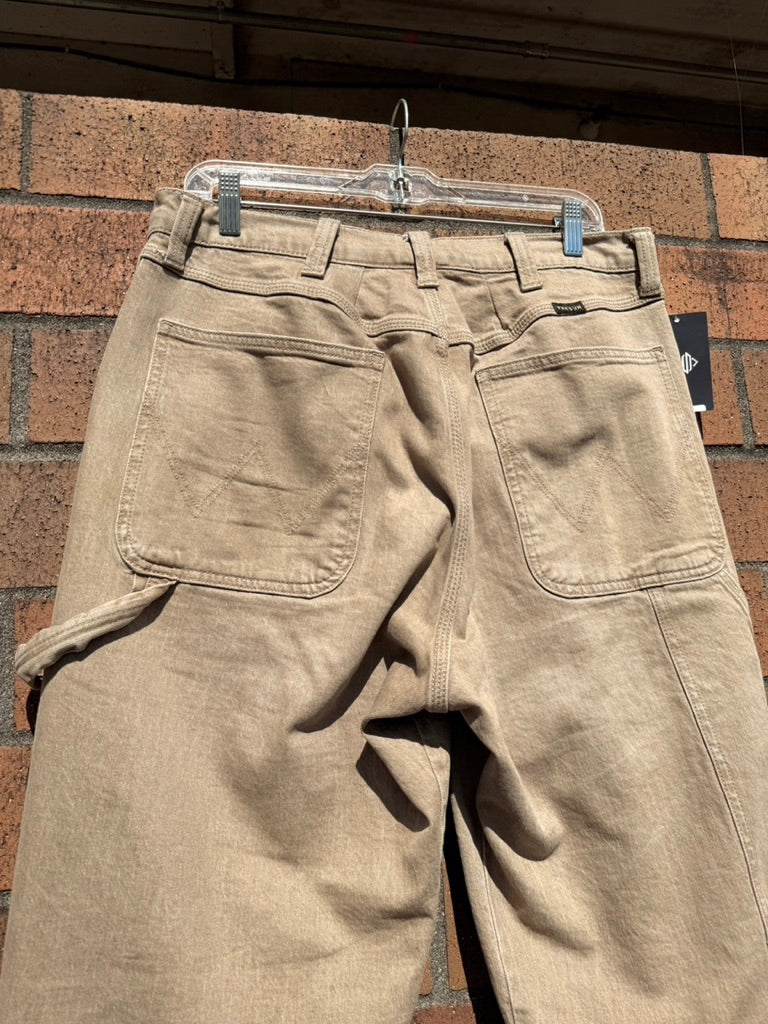 Wrangler x Pacsun Loose Fit Carpenter Pants Tan Size 34