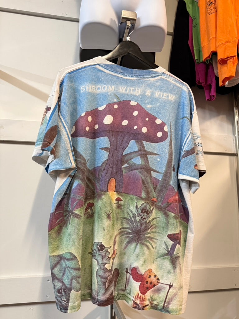 90s Shroomarama All Over Print Tee Size XL