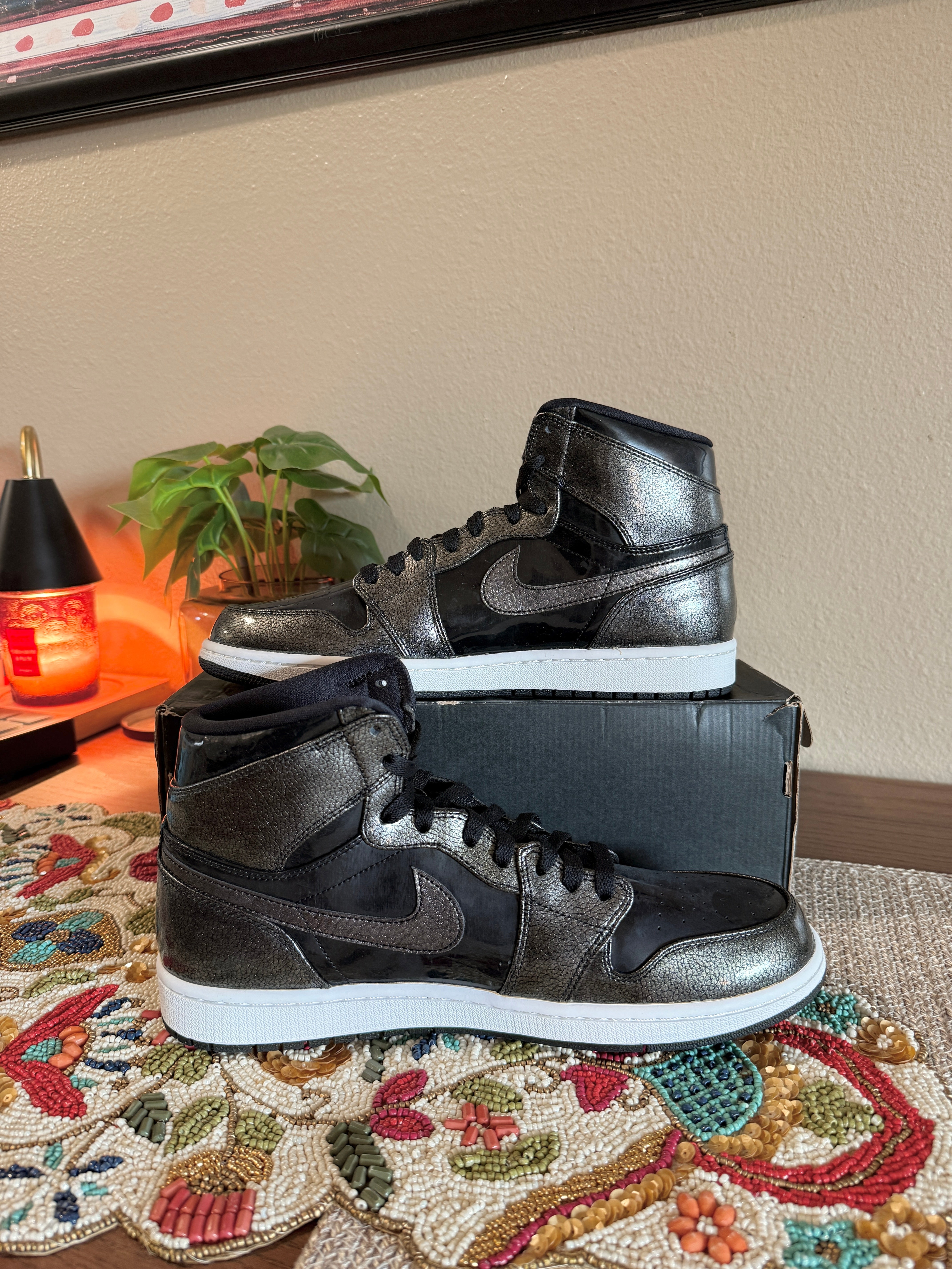 Jordan 1 Retro Black Patent Size 11.5
