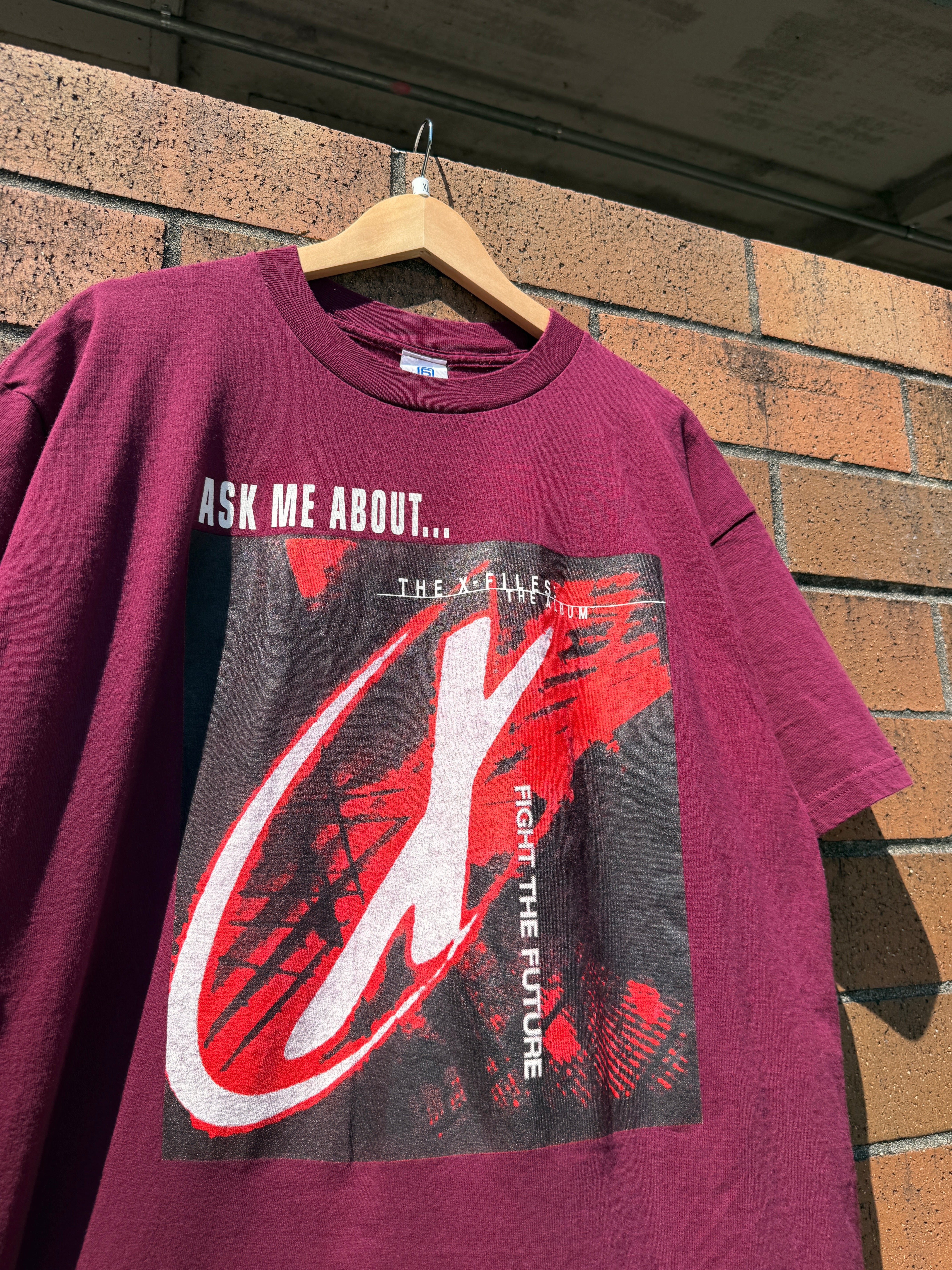 1998 The X-Files Fight the Future Movie Promo Tee Size XL