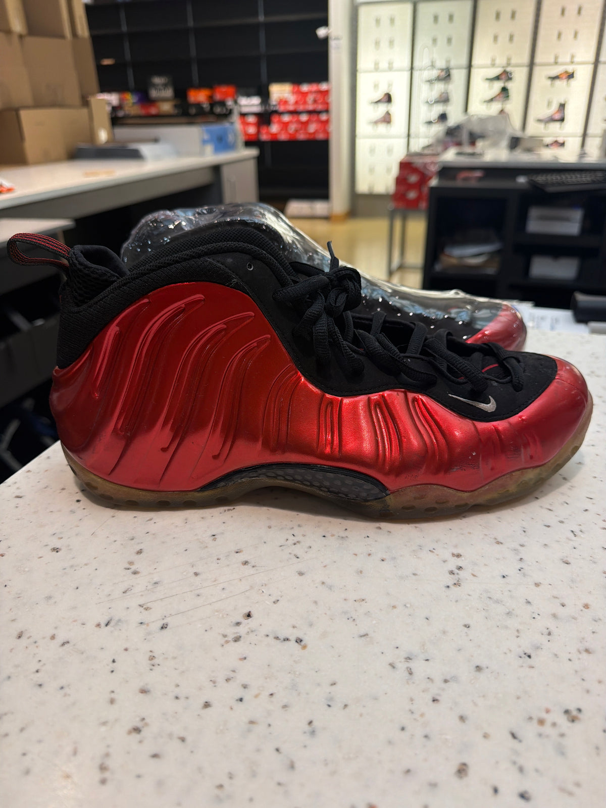 Nike Foamposite One Metallic Red Sz 11 USED NO BOX