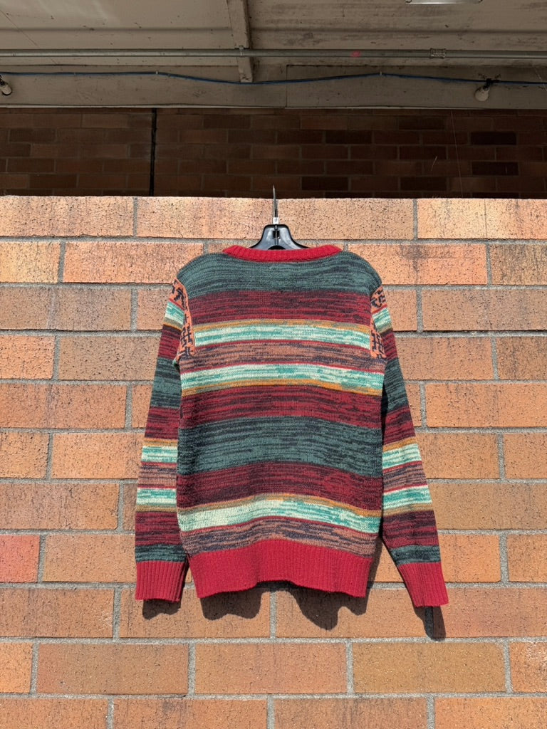 90s Collageman Geometric Wool Sweater Size M