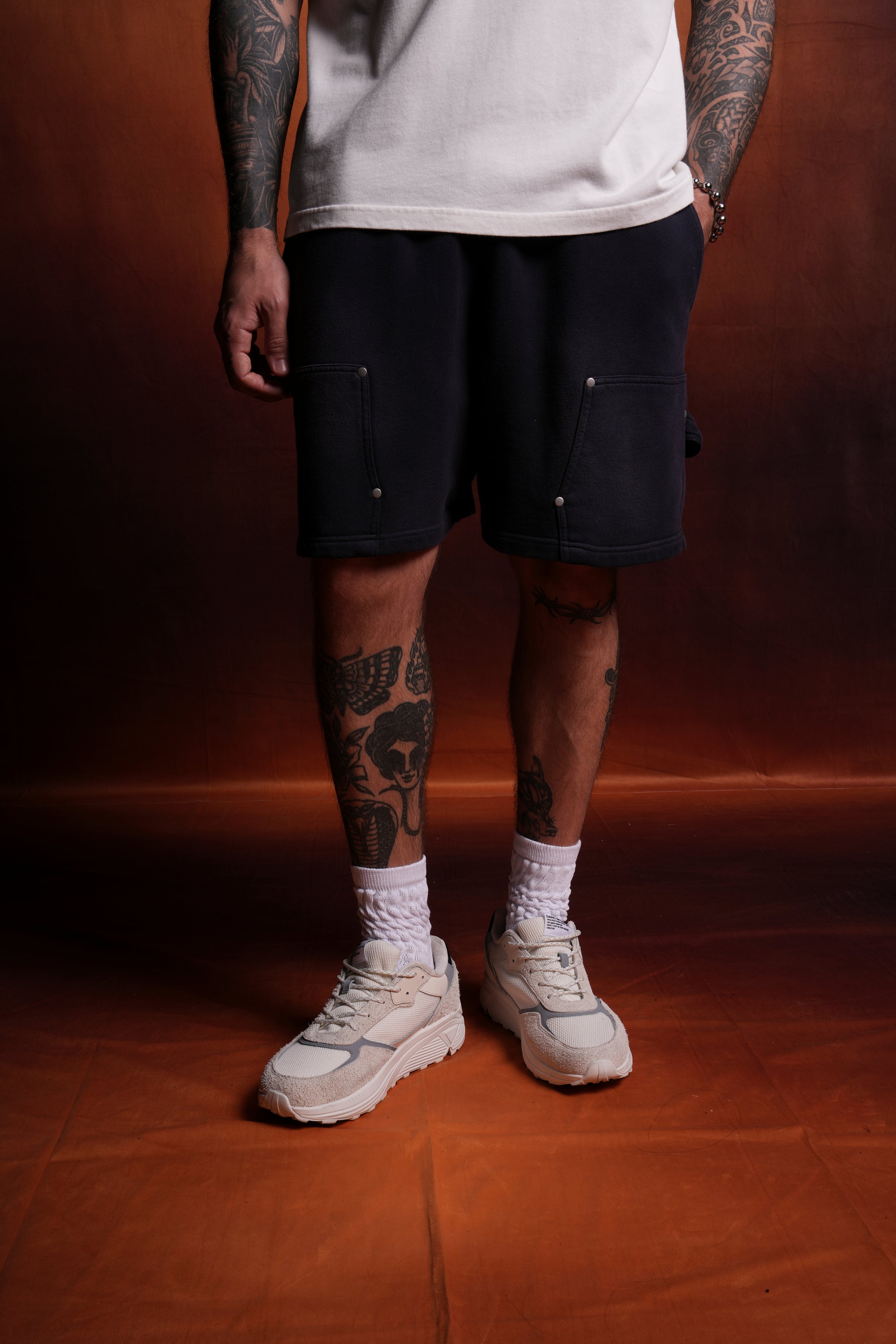 Darc Sport NFGU Forever Rivet Fleece Shorts Nightshade Sun Fade Sz XL