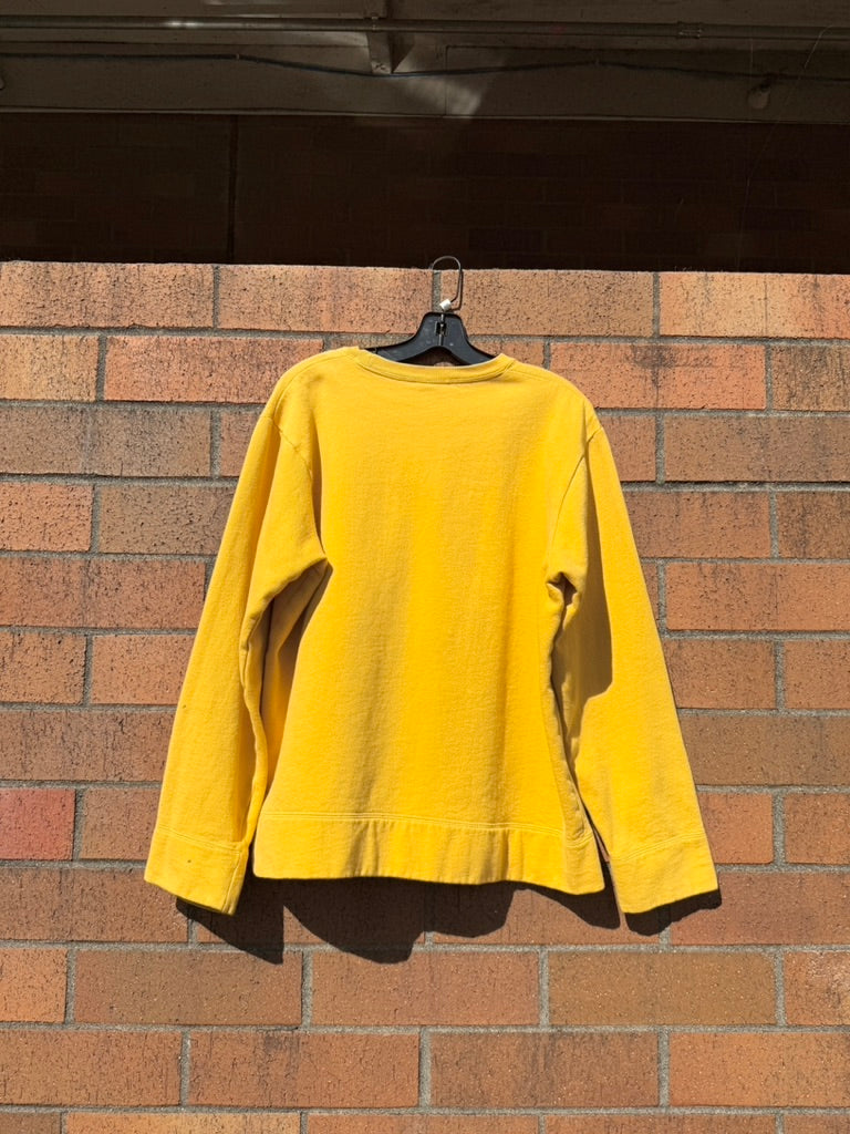 Y2K Tommy Hilfiger Denim Yellow Crewneck Sz Small