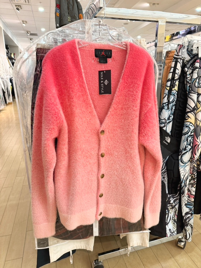 Jordan Fuzzy Cardigan Aster Pink Size M