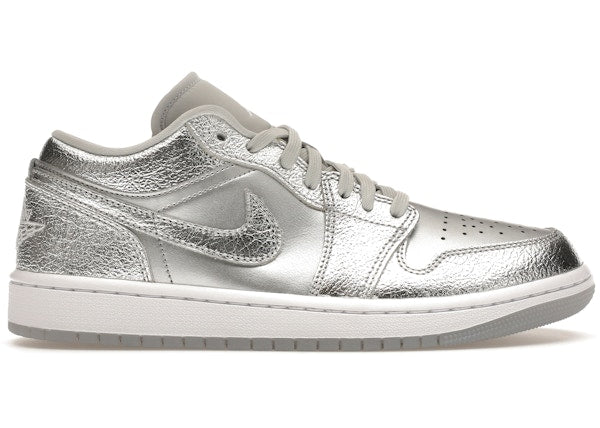 Jordan 1 Low SE Metallic Silver (Women's) Sz 7