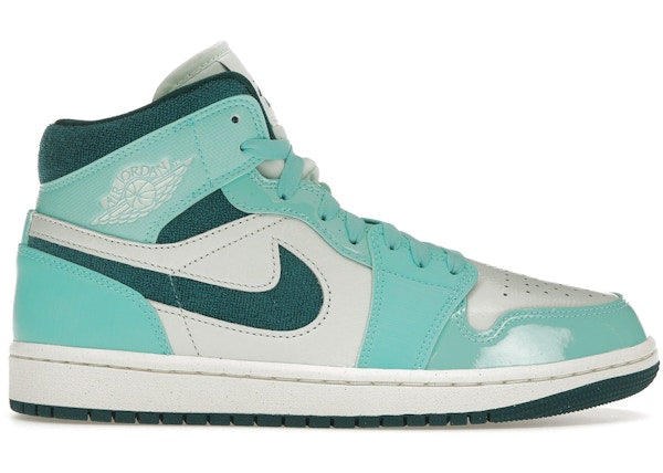 Jordan 1 Mid Turquoise (WMNS) SZ 11 No lid