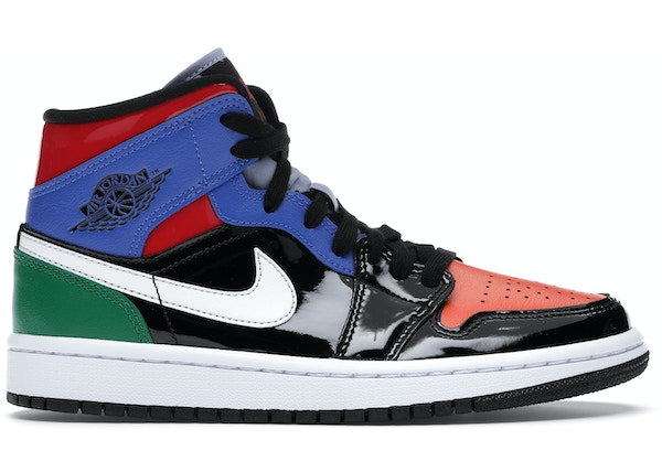 Jordan 1 Mid Multi Patent (Women's) (SZ 6)