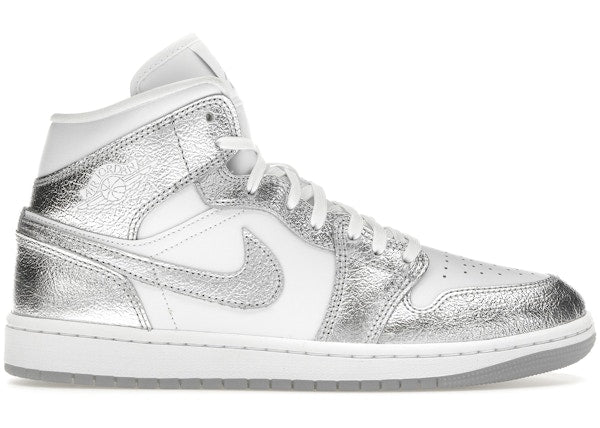 Jordan 1 Mid SE Metallic Silver (Women's) SZ 11