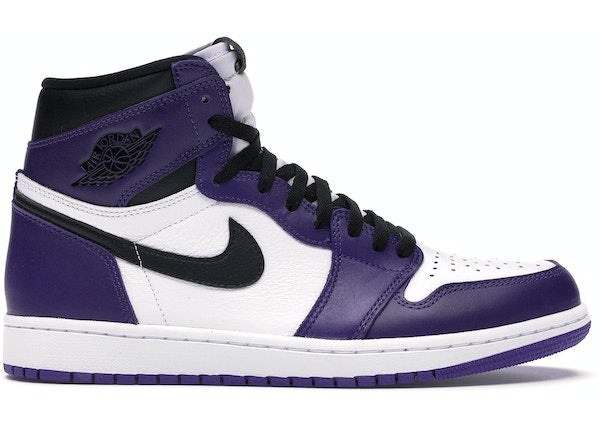 Jordan 1 Retro High Court Purple White SZ 12