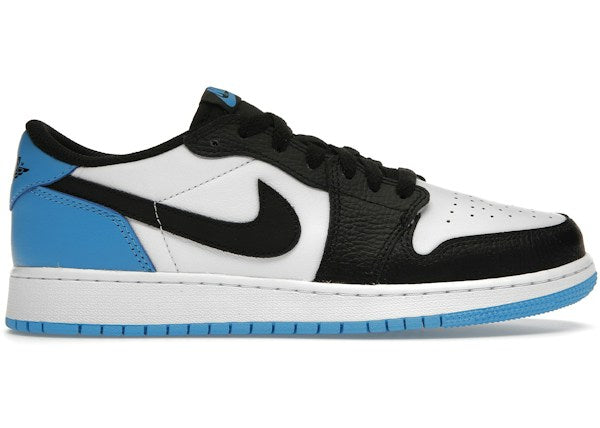 Jordan 1 Retro Low OG Black Dark Powder Blue (GS) Sz 6.5