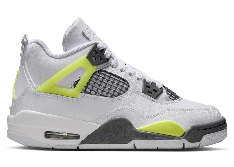 Jordan 4 Retro Light Lemon Twist (GS) SZ 6Y MISSING LID
