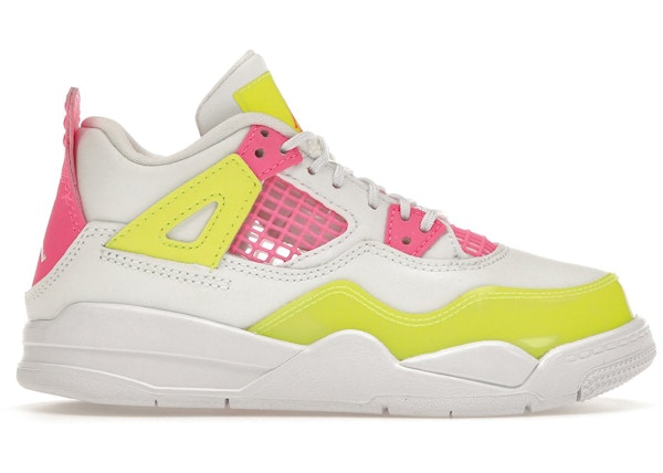 Jordan 4 Retro White Lemon Pink (PS) Sz 12C