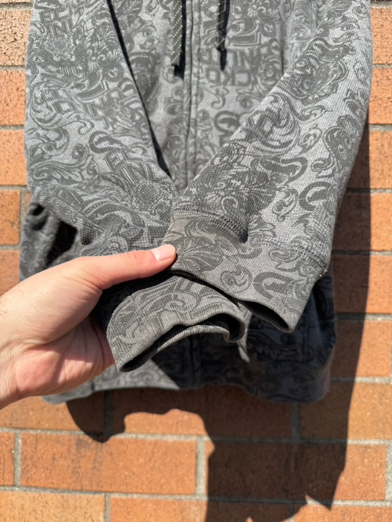 Y2K Ecko Unltd. AOP Zip Up Hoodie Size L