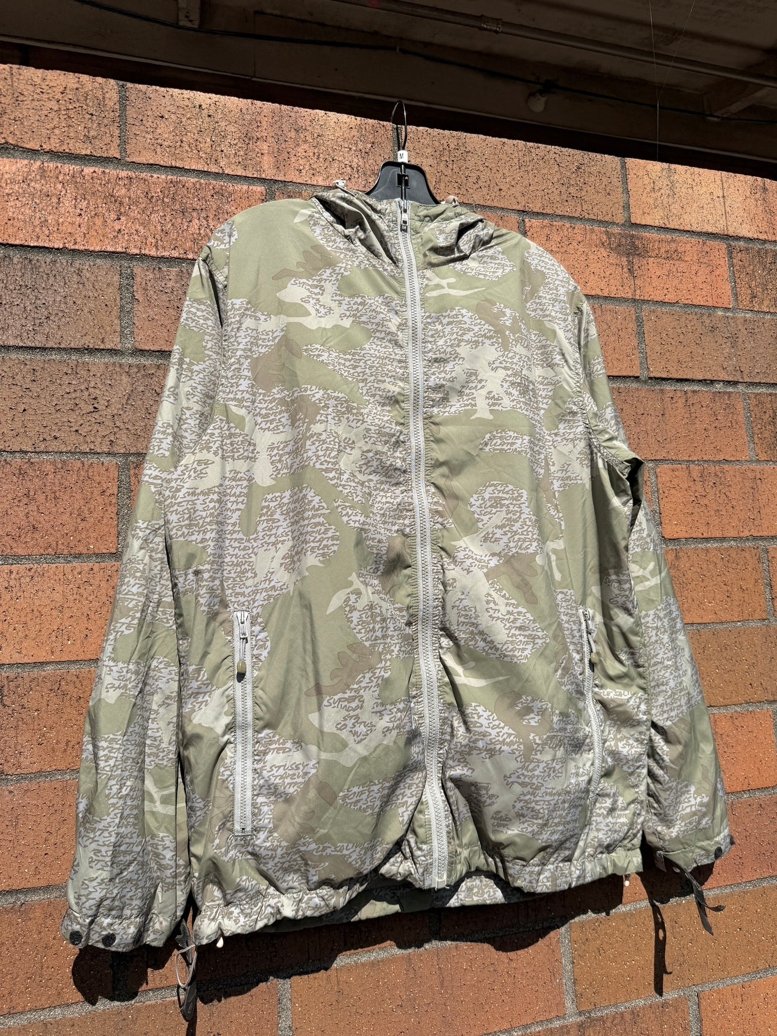Y2K Stussy Authentic Gear Camo Windbreaker Sz M