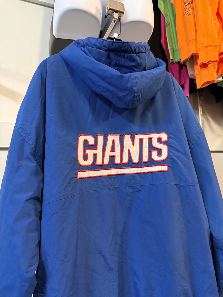 90s Starter NY Giants Hooded Jacket Sz XL