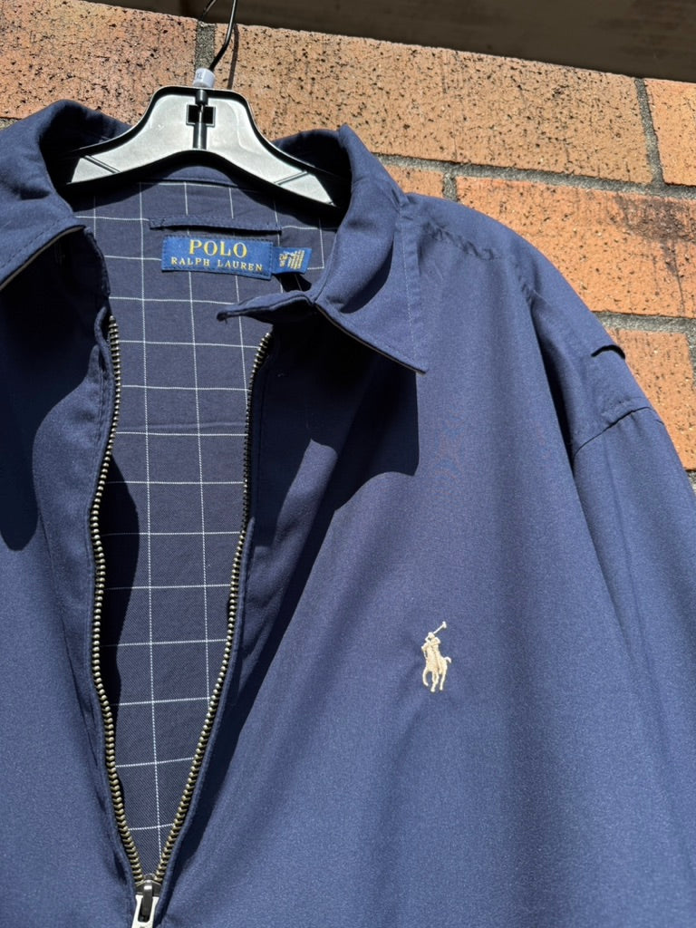2017 Polo Ralph Lauren Navy Blue Harrington Jacket Size XXL