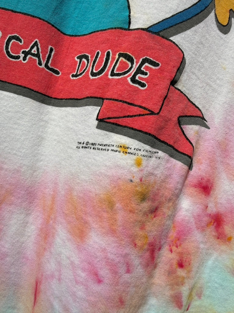 1989 Bart Simpson Radical Dude Hand Dyed Tee Size XL