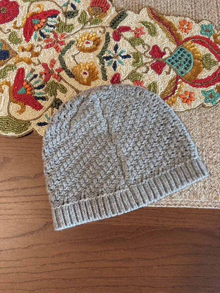 Corteiz Hand Embroidered Knit Beanie Grey