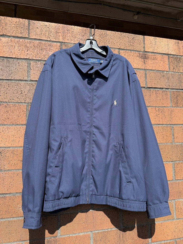 2017 Polo Ralph Lauren Navy Blue Harrington Jacket Size XXL