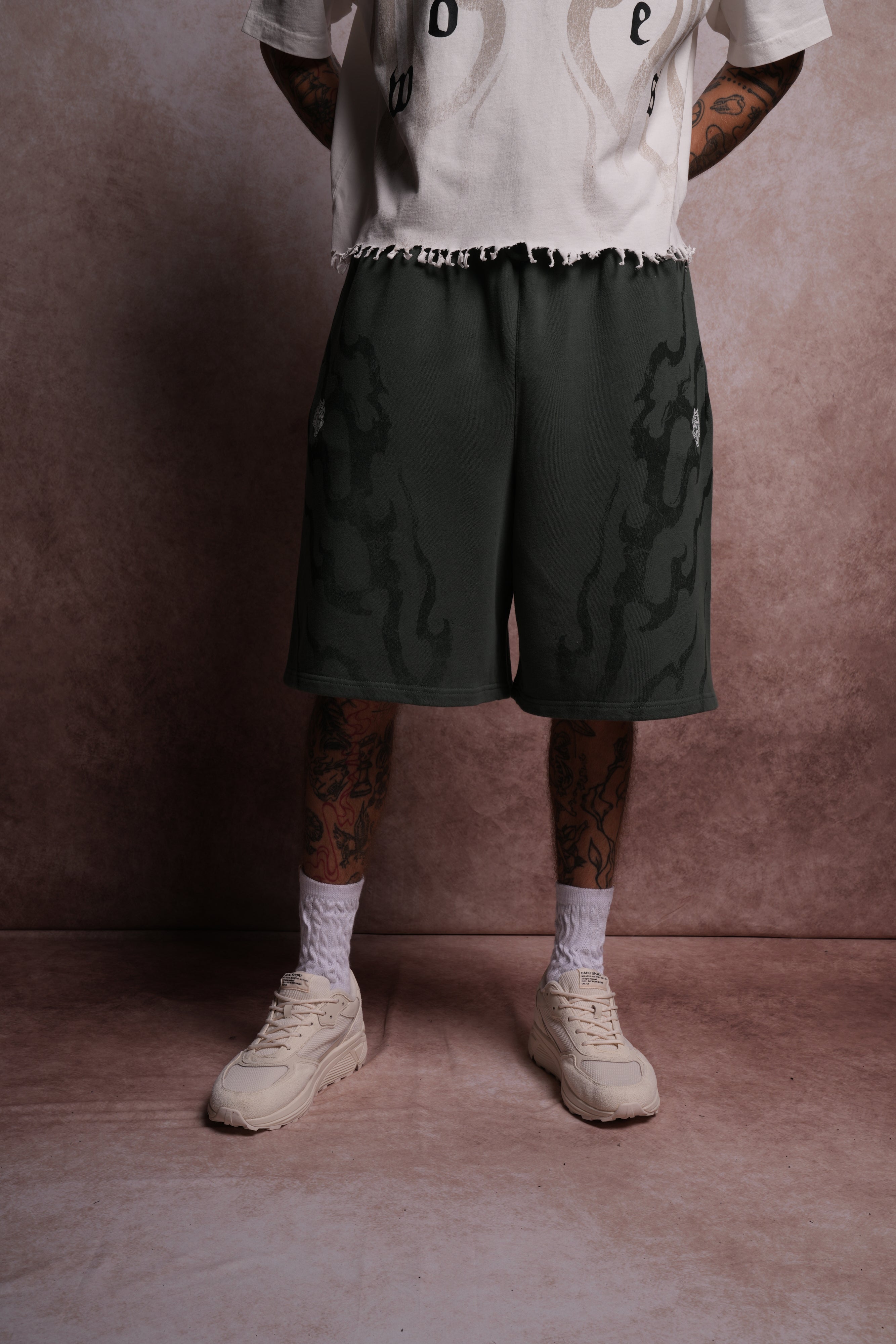 Darc Sport Infernal Osiris Sweat Shorts Norse Green Sz L