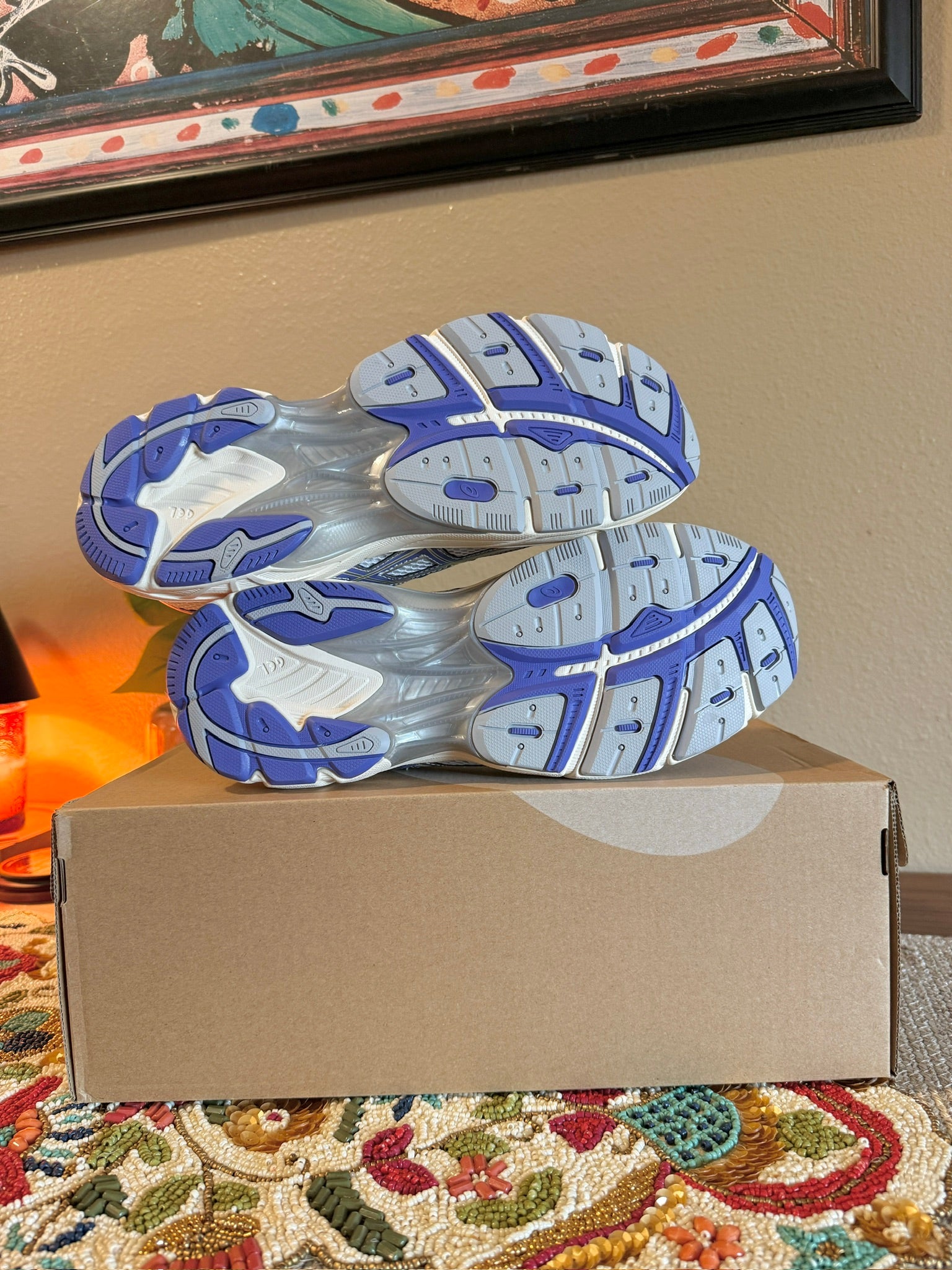 Asics GT-2160 White Blue Violet Size 12