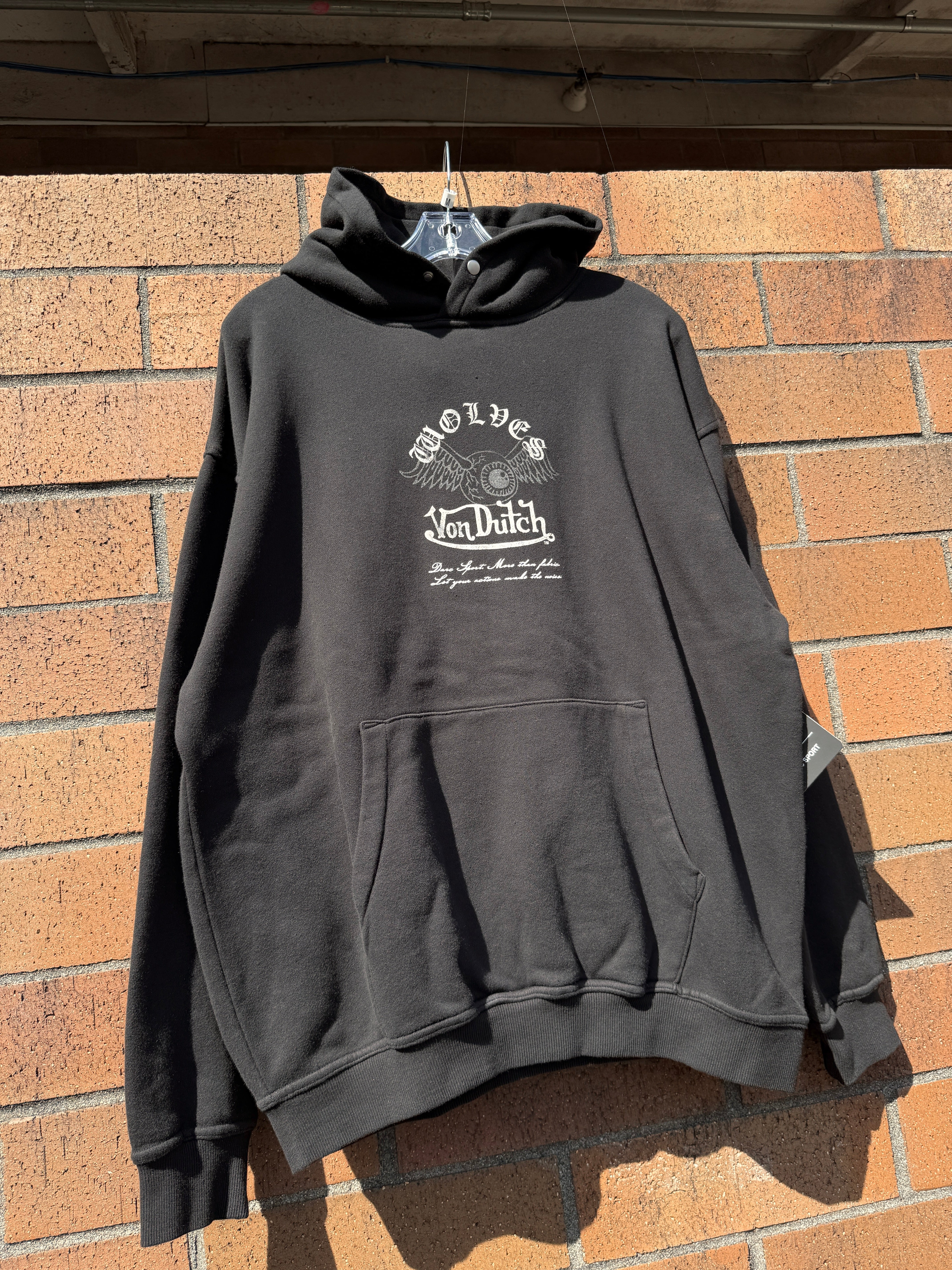 Darc Sport x Von Dutch DSVD NFGU Pierce Hoodie Black Size Small