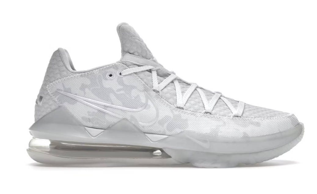 Nike LeBron 17 Low White Camo