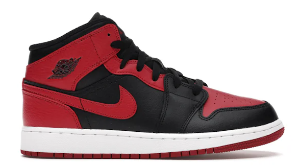 Jordan 1 Mid Banned (2020) (GS) (SIZE 4.5Y/6W)