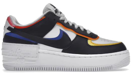 Nike Air Force 1 Low Shadow White Black Multi-Color (Women's) (SIZE 5.5W)