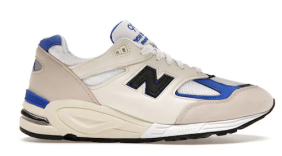 New Balance 990v2 MiUSA White Blue (SIZE 9/USED)