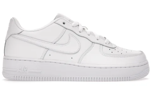 Nike Air Force 1 Low LE Triple White (GS) (SIZE 5Y)
