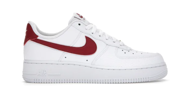 Nike Air Force 1 Low White Team Red (SIZE 12.5/MISSING LID)