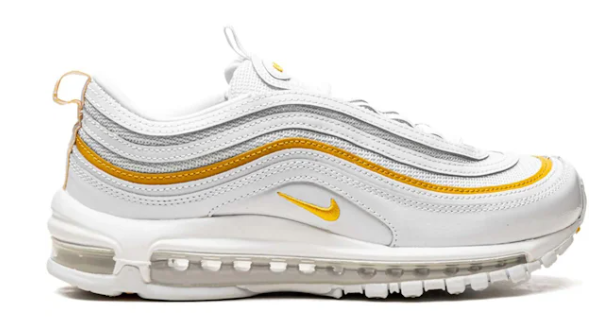 Nike Air Max 97 White University Gold (Women's) (SIZE 7.5W)