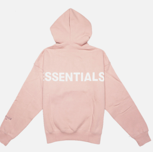 Fear of God Essentials Pink 3M Logo Pullover Hoodie blush Mens M