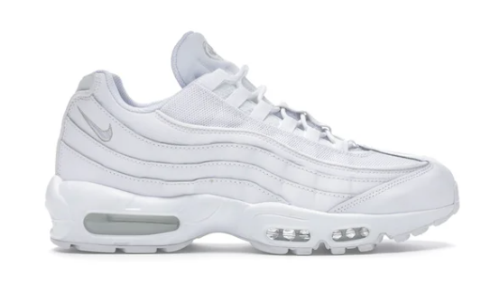 Nike Air Max 95 Essential White Grey Fog (SIZE 8.5 SLIGHT STAIN)