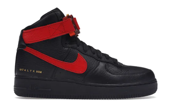 Nike Air Force 1 High 1017 ALYX 9SM Black Red (SIZE 15 MISSING LID)