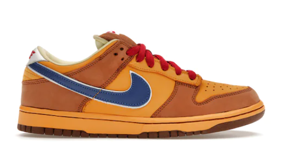 Nike SB Dunk Low Newcastle Brown Ale (SIZE 8.5 USED MISSING RED LACES)