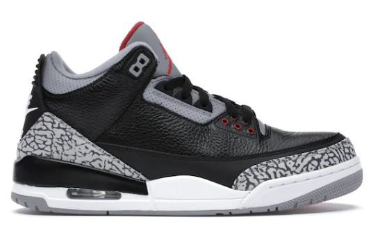 Jordan 3 Retro Black Cement (2018) (SIZE 12 USED)