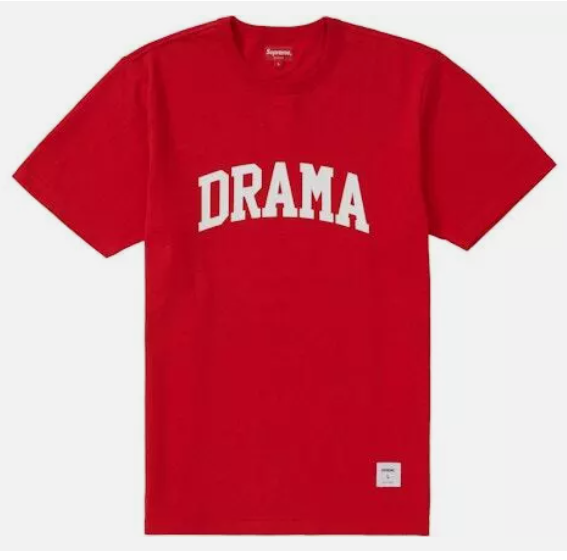 Supreme Drama S/S Top Red SZ Large