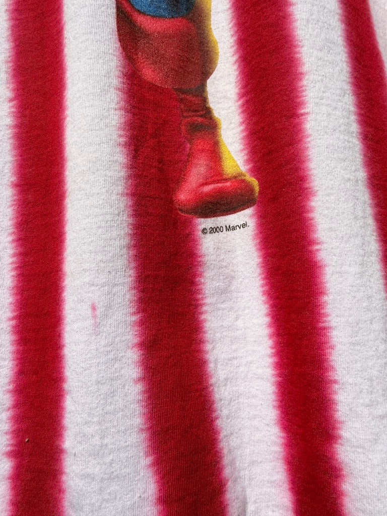 2000 Universal Studios Captain America Tie Dye Tee Sz XL