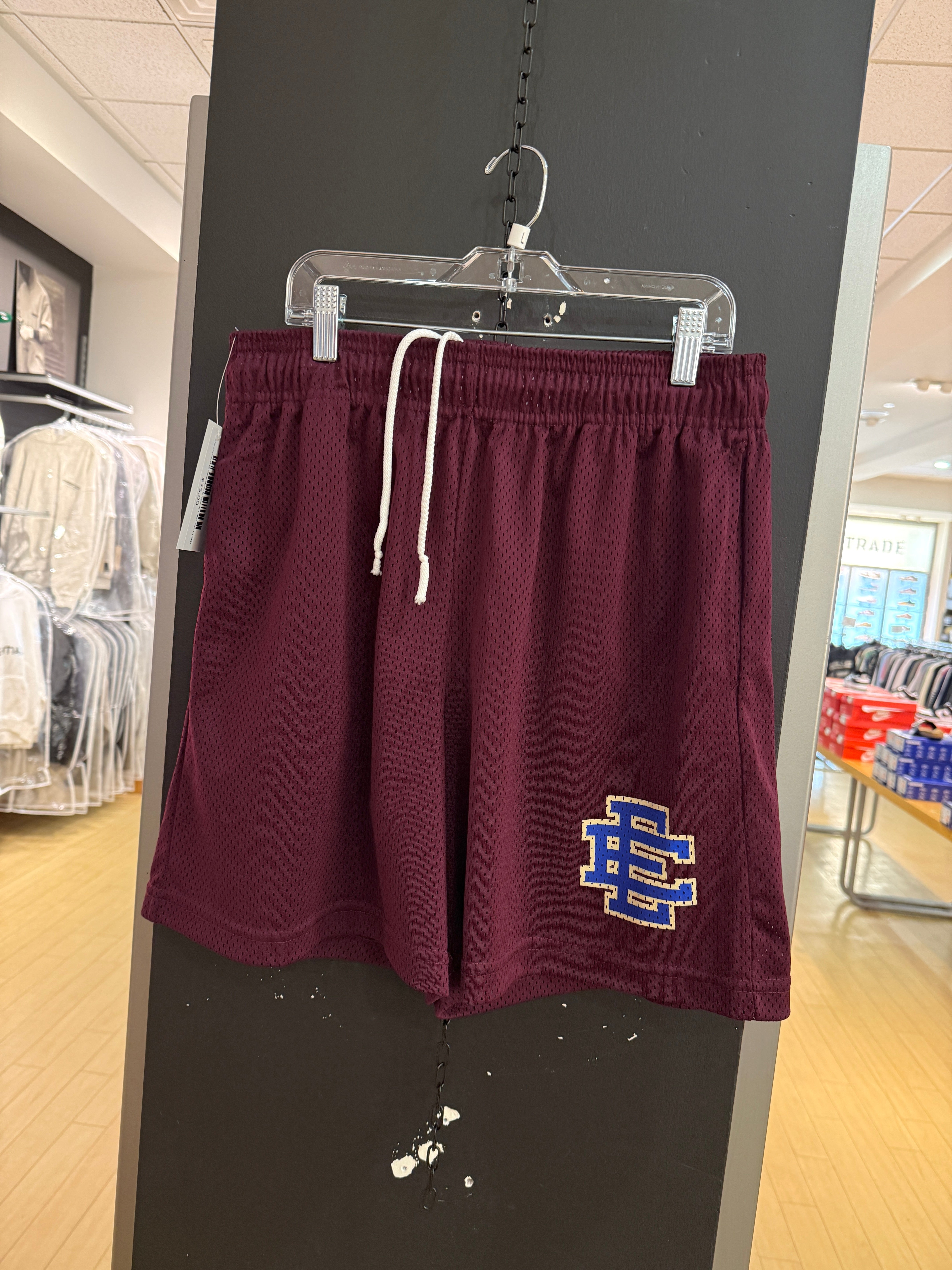 Eric Emanuel EE Basic Short Burgundy / Blue Size L USED