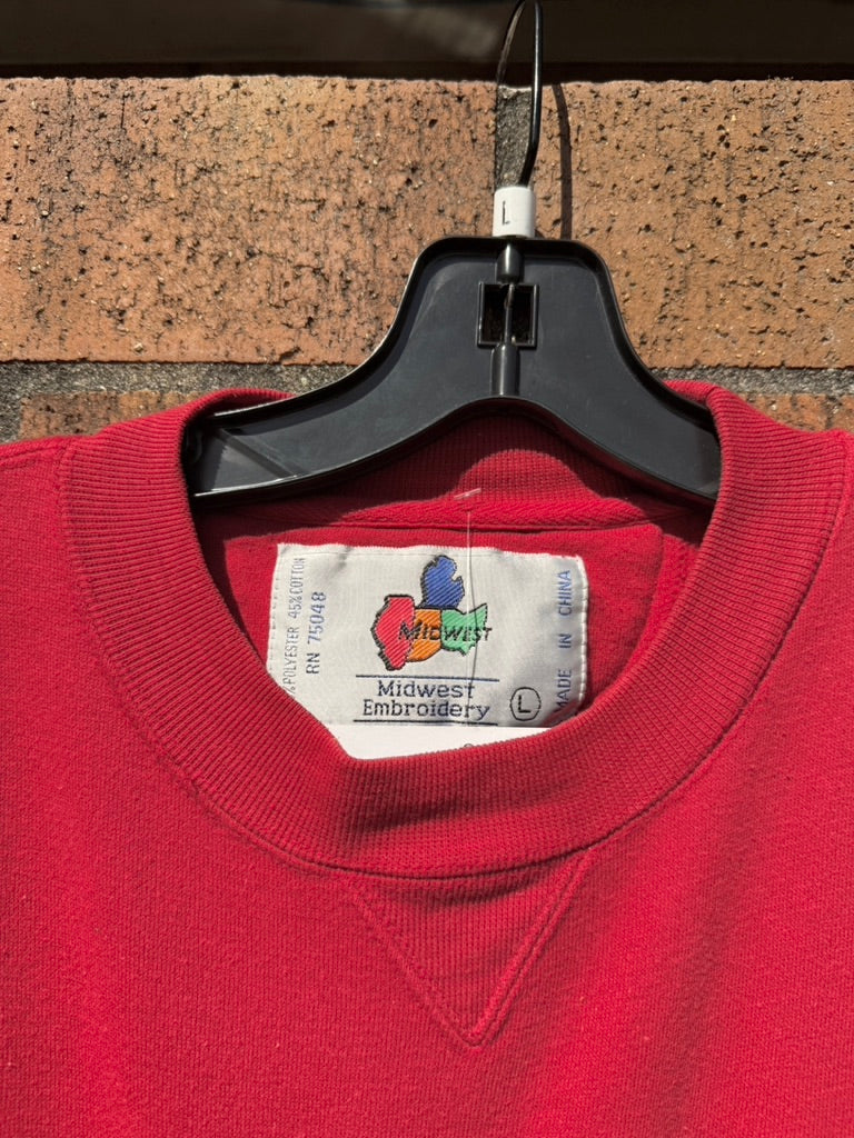 90s WSU Cougars Midwest Embroidery Crewneck Sz L