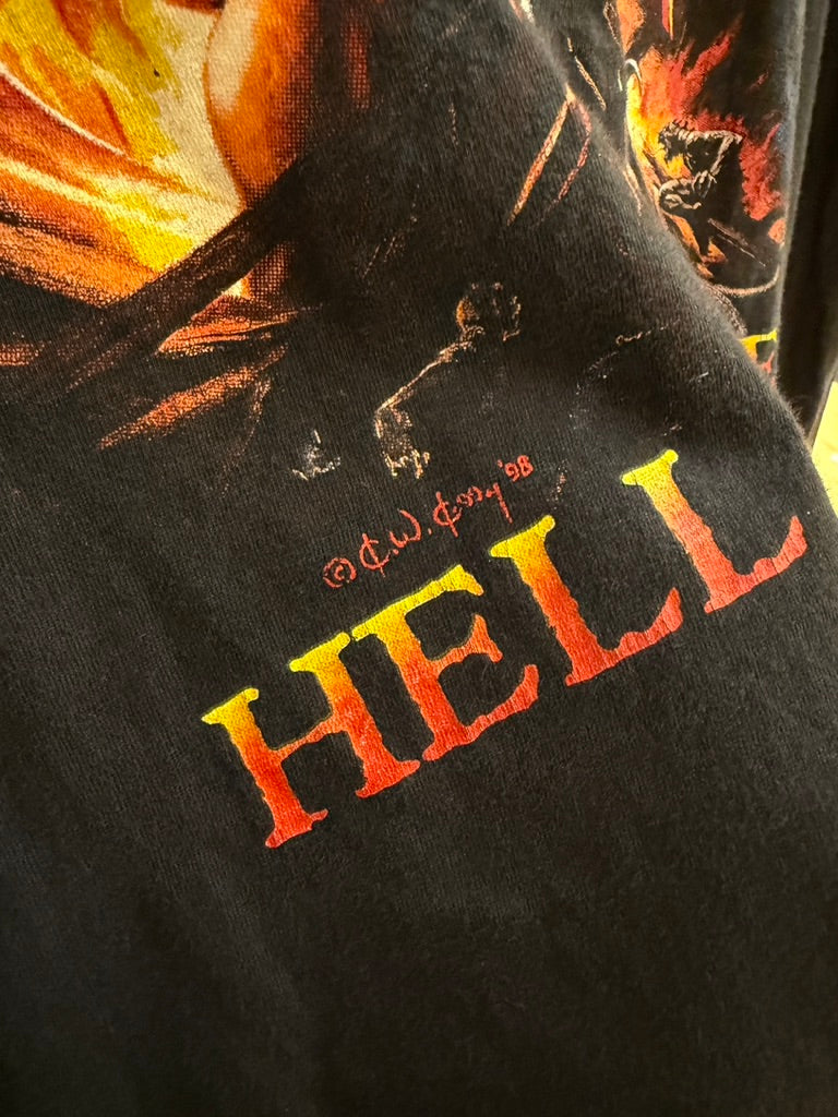 1998 Manowar Hell on Stage Tour Tee Sz XL