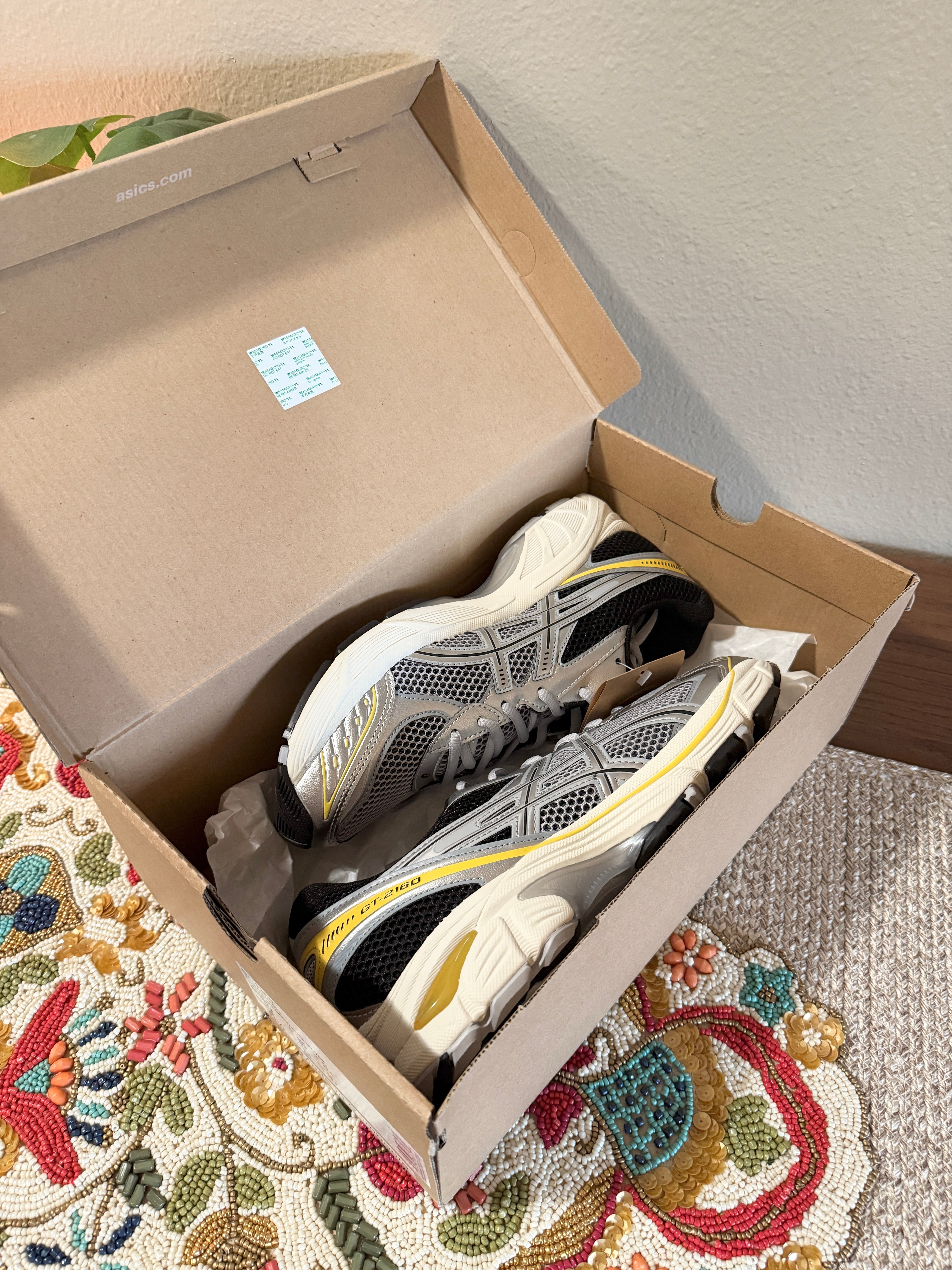 Asics GT-2160 Piedmont Grey Pure Silver Size 10