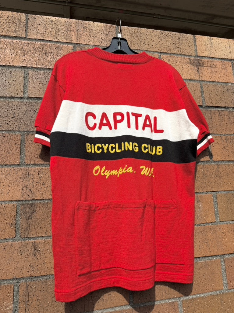 Woolistic Capital Bicycling Club Wool Cycling Jersey Size XXL